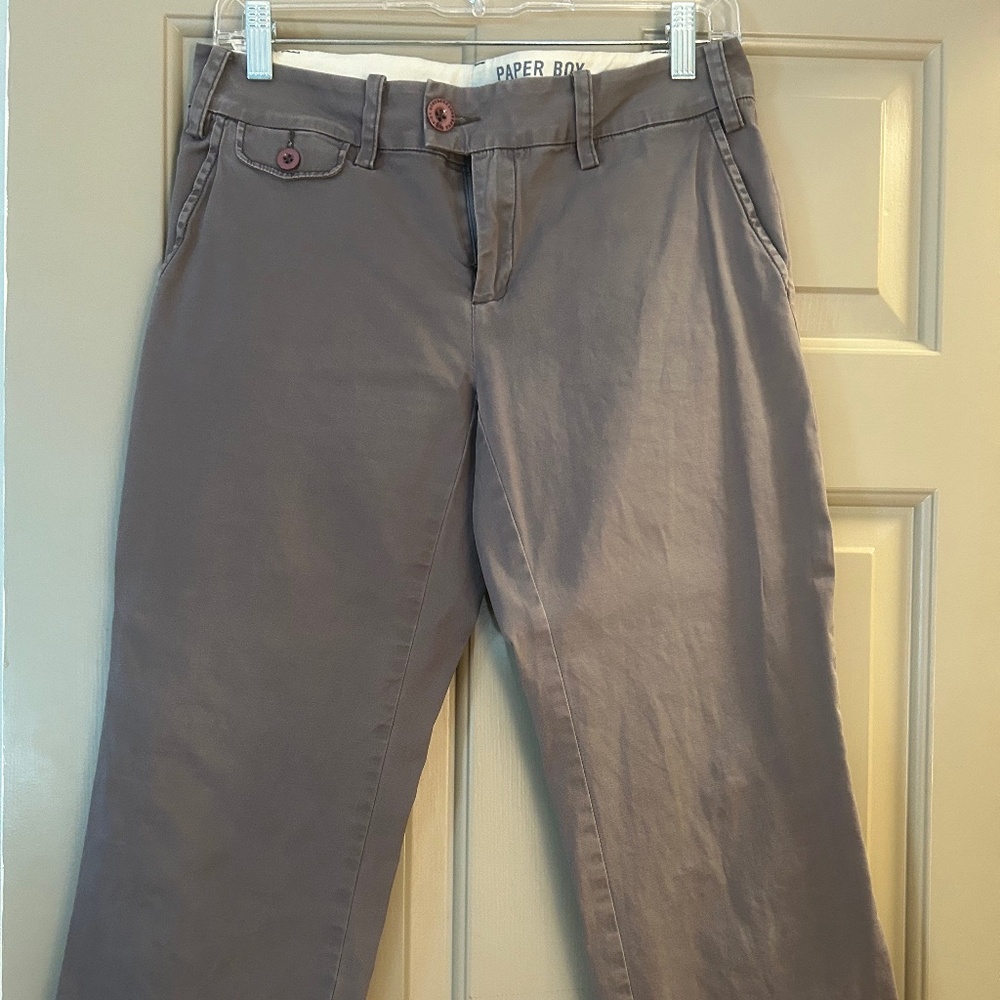 Paper Boy Gray Cropped Chinos Size 4